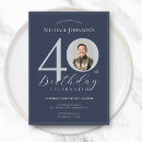 Search for formal 40th birthday invitations Classy