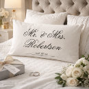 Search for mr and mrs pillows Elegant modern minimalist trendy