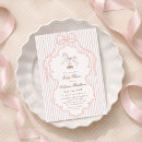 Search for french baby shower invitations Coquette bow