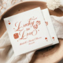 Search for playing cards napkins Lucky in love