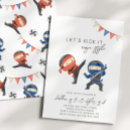 Search for ninja invitations Printed ninja party