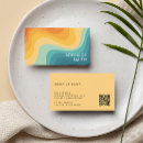 Search for waves business cards Retro