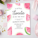 Search for watermelon baby shower invitations A little sweetie