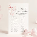 Search for fun coed baby shower games Pink bow