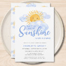 Search for cloud baby boy shower invitations Whimsical