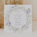 Search for purple baptism invitations Lavender