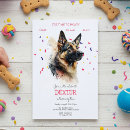 Search for german shepherd birthday invitations Dogs