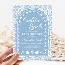Search for papel picado baby shower invitations Blue