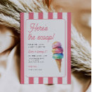 Search for heres the scoop invitations Cute retro girly