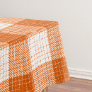 Search for orange plaid tablecloths Gingham