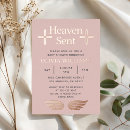 Search for religious baby shower invitations Heaven sent