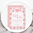 Search for strawberry thank you cards Cute