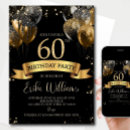Search for mens 65th birthday invitations Black