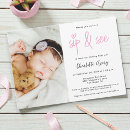 Search for post baby shower invitations Pink