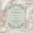 Search for lavender and green wedding invitations Greenery