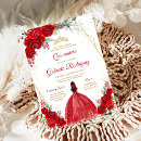 Search for red rose quinceanera invitations Mis quince anos