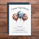 Search for veterans day invitations Red white blue