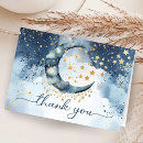 Search for moon thank you cards Gold glitter