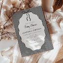 Search for black and white striped invitations Trendy