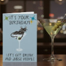 Search for funny martini birthday cards Humor