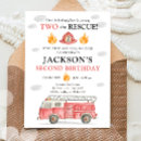 Search for firetruck invitations Firefighter
