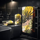 Search for yellow and black bath towels Tropical
