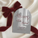 Search for red black and white save the dates Engagement
