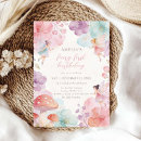Search for garden 1st birthday invitations Baby girl