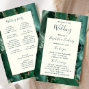 Search for emerald green wedding programs Chic