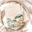 Search for lion baby boy shower invitations Rustic green plants nature