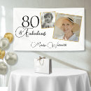 Search for 80th birthday banners Eighty