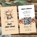 Search for coffee business cards Qr code