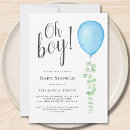 Search for eucalyptus baby shower invitations Baby blue white green