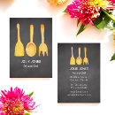 Search for chalkboard business cards Caterer
