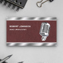 Search for voice over business cards Vocalist