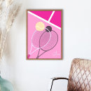 Search for tennis racket art Pink