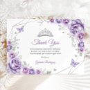 Search for purple thank you cards Floral