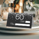 Search for diamond place cards Black and white