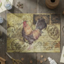 Search for vintage rooster tissue paper Decoupage