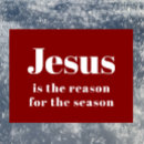 Search for jesus reason season outdoor signs Red