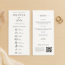 Search for menu and wedding programs Modern