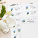 Search for hydrangea return address labels Blue and white