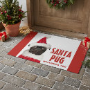 Search for funny christmas doormats Pug