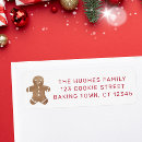 Search for gingerbread man return address labels Festive