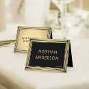 Search for black and gold place cards Elegant