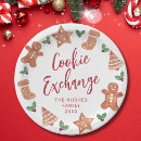 Search for holiday cookie exchange plates Gingerbread man