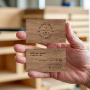 Search for wood business cards Carpenter