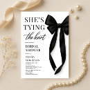 Search for classy bridal shower invitations Black bow