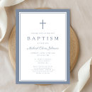 Search for baby blue baptism invitations Simple