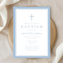 Search for baby blue baptism invitations Simple